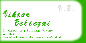 viktor beliczai business card